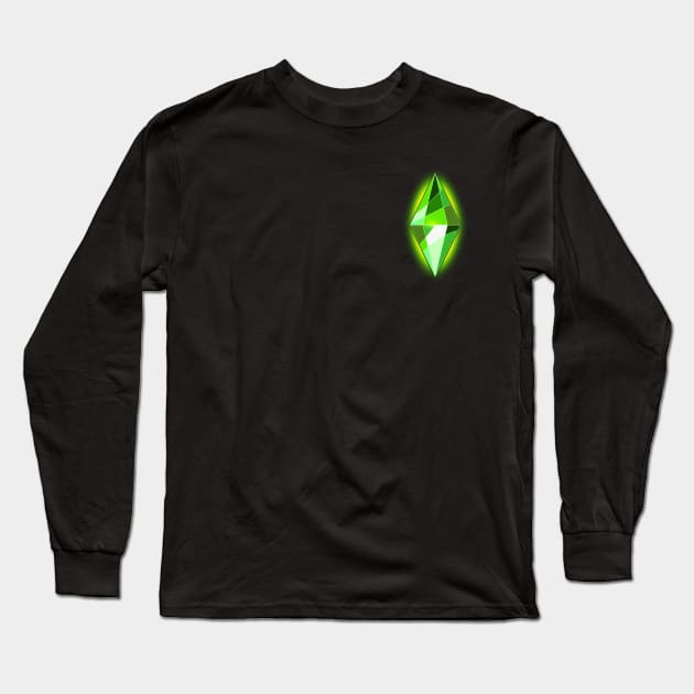 Check Your Plumbob Long Sleeve T-Shirt by AlteredWalters